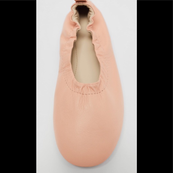ZARA GIRLS LIMITED EDITION SOFT LEATHER BALLET FLATS - Picture 5 of 9